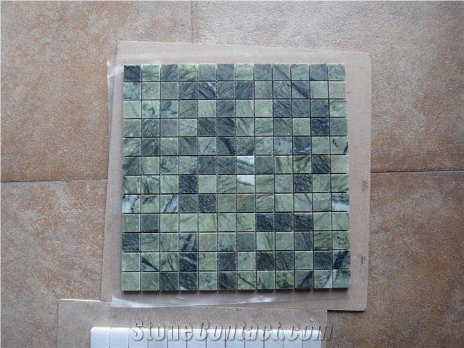 China Green Marble, China Ming Green Marble Mosaic Tile for Sale