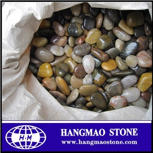 Mixed Color Polished River Stone, Polished Pebble Stone