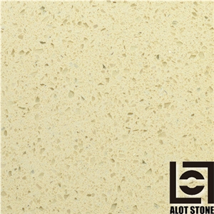 Cream Nuts Quartz Stone Slabs, Solid Surface Engineered Stone