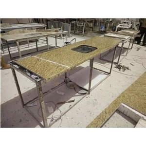 G682 Yellow Granite Kitchen Countertops,Project Countertop Sets