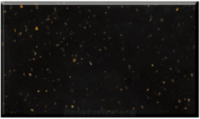 Black Galaxy Polished Artificial Marble Stone Big Slabs & Tiles ,Cut-To-Size, High Quality Engineered Stone, China Man-Made Material