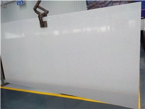 China Cheap Crystal White Quartz Stone, Sparking White Quartz with Mirrors, White Galaxy Quartz Stone Tile & Slab Direct from Factory with Good Quality