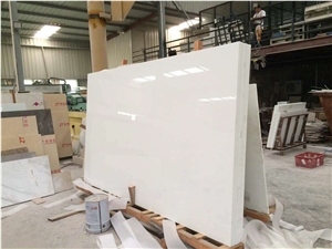  China Manmade Crystallized Nano Glass Slab & Tile, Artificial Stone Tile,Crystallized Marble Stone White Color, Pure White  Crystallized Slab 
