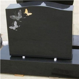 China Natural Granite Stone -Usa and Hot European Style Natural Granite Shanxi Black Highly Polished Headstones ,American Style Headstone Tombstone & Monument