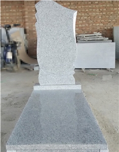 China Sesame Light Grey , Pandang Grey Natural Granite Stone Western Style Monument , New Design Tombstone , High Quality Headstone ,Gravestone