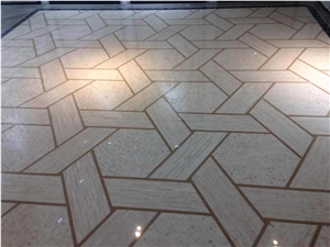 Floor Marble Mosaic, Crema Marfil Floor Mosaic, Marble Mosaic, Floor Marble Mosaic