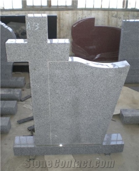 G603 ,Sesame Grey ,Pandang Light Grey China Natural Granite Western & European Style Monuments ,New Design Tombstone ,Highly Polished and Carved Headstone , Gravestone