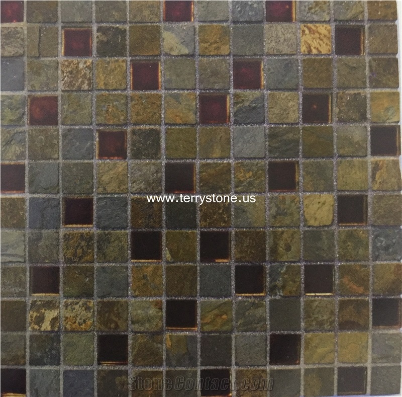 Glass Mix Stone for Wall Mosaics Glass