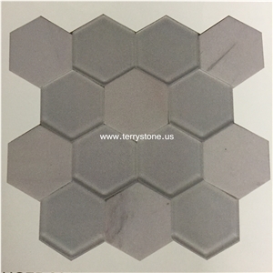 Grey Glass Glass Mosaic for Wall Cover