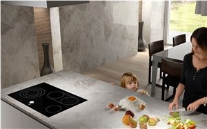 Grey Quartz Kitchen Countertops, Kitchen Countertops, Kitchen Quartz Work Desk