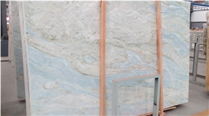 High Polished and Supreme Quality -Light Blue Natural Marble Stone Big Slabs and Tiles ,Cut-To-Size , Skirting , Floor and Wall Covering Tiles -Terry Stone