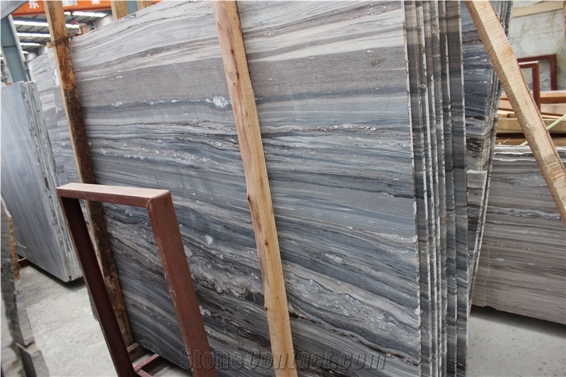 High Quality Polished Polissandro Grey Marble Natural Stone Big Slabs & Tiles ,Cut-To-Size for Project ,Steps,Stairs ,Risers Using