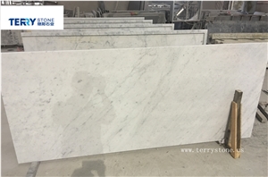 Italy Carrara White Marble Us as Kitchen Countertops,Island Tops with Surface Polished
