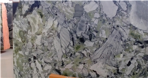 Light Green Polished Natural Marble Stone with Big Flower Slabs ,Tiles,Cut-To-Size,Stairs,Risers,Project .