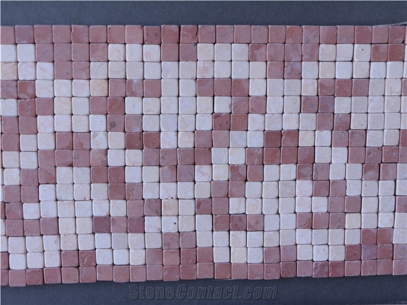 Linear Strips Mosaic, China Flower Design Stone Mosaic Border for Wall & Floor, Emperador Dark Marble Mosaic Tile on Sales