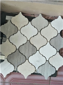 Natural Marble Lantern Stone Mosaic Tile Lantern Marble Mosaic Tile for Wall/Floor /Hotel/Restaurant/Bathroom/Interior Design/Decoration