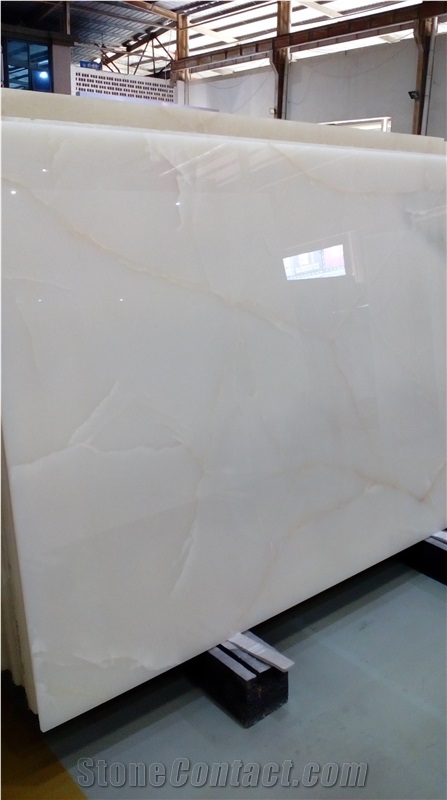 Old Quarry Iran Snow White & Pure White Onyx Big Slabs and Flooring Tiles ,Cut-To-Size for Project ,Walling ,Tiling Produced in China