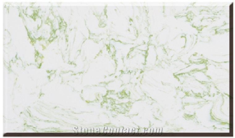 Oliver Green Polished Artificial Marble Stone Big Slabs & Tiles ,Cut-To-Size ,Engineered Stone , Synthetic Material for Interior Decor