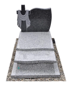 Popular China Natural Granite -Light Sesame Grey , Pandang Dark Grey ,G654 Western Style Monument , New design Tombstone ,Polished Headstone and Gravestone 