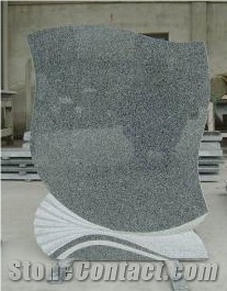 Popular China Natural Granite Stone -G654 ,Dark Sesame Grey Western and European Style Monuments, New Design Tombstones, Headstones , Gravestone