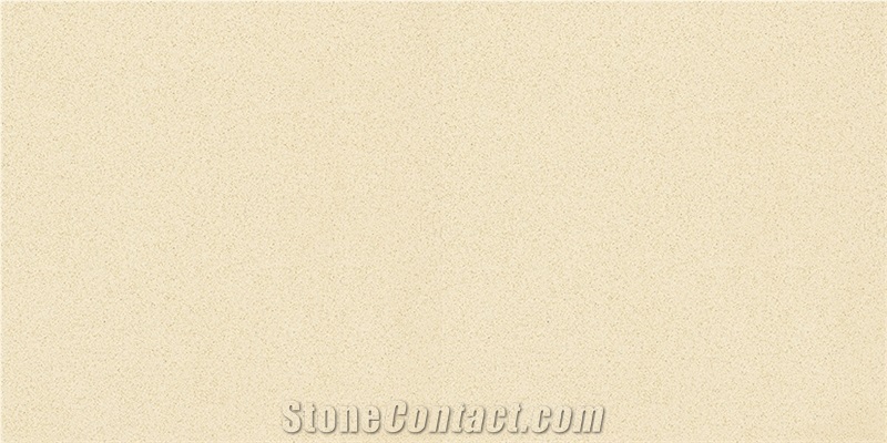 Pure Beige Quartz Stone Slabs & Tiles for Bath Tops / Vanity Tops / Solid Surfaces Bathroom Tops / Inner Counter Tops with Various Edge Profiles / Artificial Engineered Stone 
