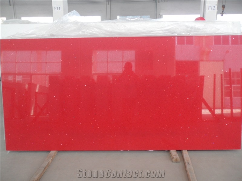 Pure Red Quartz Stone Slab/Quartz Stone Slab/Engineered Stone Slab/Artificial Stone/Solid Surface Top/Silestone Quartz Floor Tiles Quartz Wall Tiles Quartz Wall Covering Quartz Floor Covering