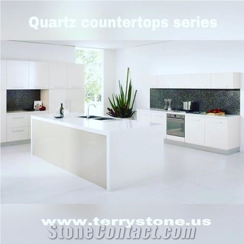 Quartz Kitchen Countertops, White Quartz Kitchen Countertops, Quartz Kitchen Bar Top, Quartz Kitchen Island Tops, Quartz Kitchen Dest Tops, Custom Quartz Countertops