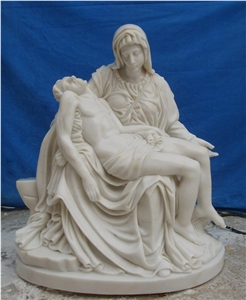 White Handcarved And Landscape Statues - Natural Stone - StoneContact.com