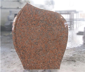 Very Popular China Granite Stone G562 ,Maple Leaf Red Western Style Monument ,High Polished Tombstone ,Popular Headstone ,Gravestone