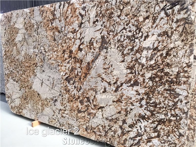 Very Popular Polished Brazil Material - Ice Glacier Big Slabs ,Tiles and Cut to Size for Project or Usa Countertops and Solid Surface .High Quality Flooring ,Walling and Tiling