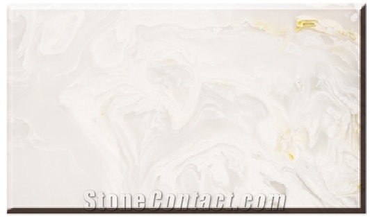 White Onyx Polished Artificial Marble 2cm & 3cm Big Slabs & Tiles ,Cut-To-Size ,For Interior Decor ,Walling ,Bar Top, Stone Back Ground