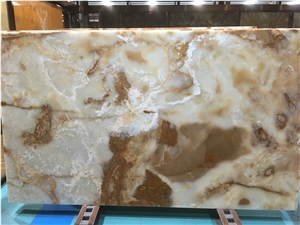 Yellow Onyx Stone Tile & Slab, Beige Color Nice Onyx, for Wall & Floor, Hot Sell Onyx from China