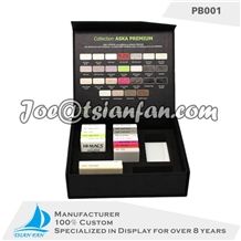 Black Cardboard Quartz Stone Sample Display Case Box