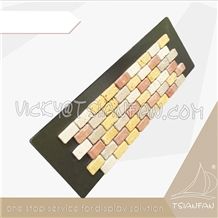 Black Color Mosaic Tile Sample Board