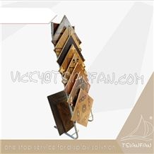 Exhibition Display Stand Rack Metal Ceramic Tile Display Rack