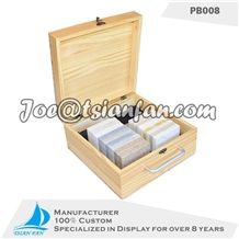 Factory-Made Wooden Display Sample Box for Quartz Stone Sample