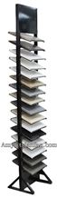 Stone Display Stand Rack With Wheel And Catalog Holder