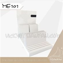 Me101 White Color Mdf Stone Tile Sample Display Stand