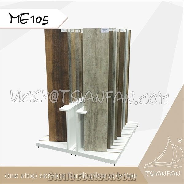 Me105 White Color Display Stand Rack for Timber Floor Sample