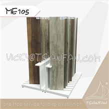 Me105 White Color Display Stand Rack for Timber Floor Sample