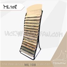 Ml108 Metal Cultured Stone Display Rack/Stone Tile Display Tower