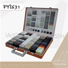 Pb631top Sale Aluminum Granite Stone Display Suitcase