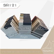 Sr121-Metal Desktop Quartz Stone Display Tower