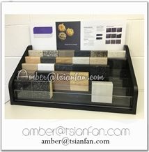 Srt121 Timber Sample Worktop Stand , Stone Sample Tabletop Display , Laminate Sample Display Stands
