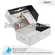 White Cardboard Granite Stone Tile Sample Display Box