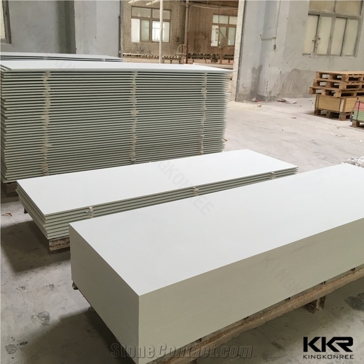 6mm 8mm 10mm 12mm Korean Solid Surface Artificial Stone Acrylic