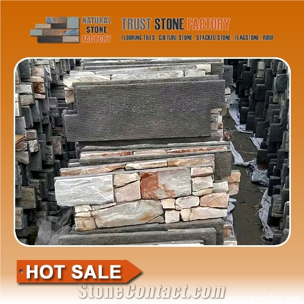 Dry Stack Stone Veneer,Stacked Stone Veneer Fireplace,Cement Back Stacked Stone Veneer Panels for Homes