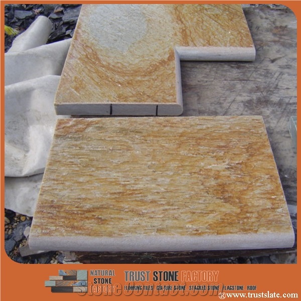 Quartzite Stone Patio Pavers Tiles, Quartzite Terrace Floors Tiles, Quartzite Courtyard Pavers Tiles