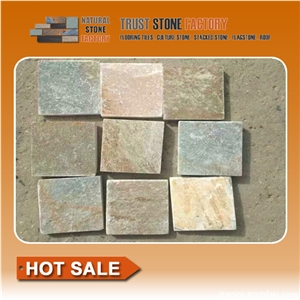 Rust Slate Paving Tile, Himalaya Quartzite Paver Stiles, Beige Slate Garden Tiles