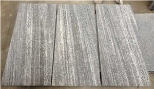 G302 Nero Santiago Granite,Grey Granite with White Stripe